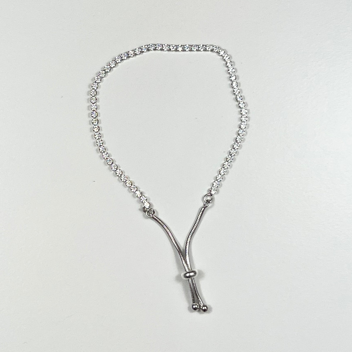 Diamond Bolo Bracelet (Sterling Silver)