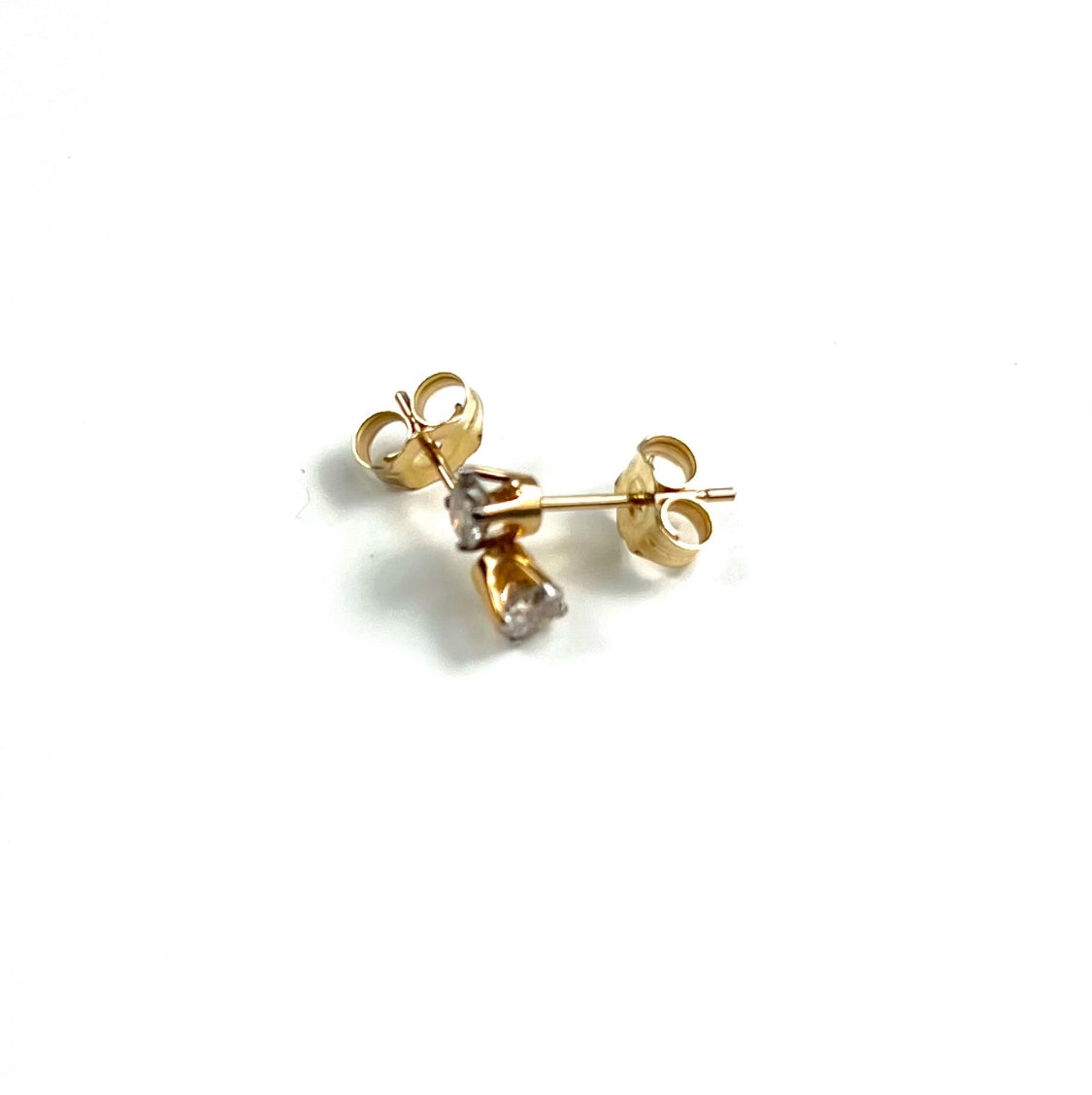 1/3ct TW Round Diamond Stud Earrings in 14K Yellow Gold