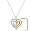 Heart in Heart Pendant-Necklace (925 Stirling Silver)